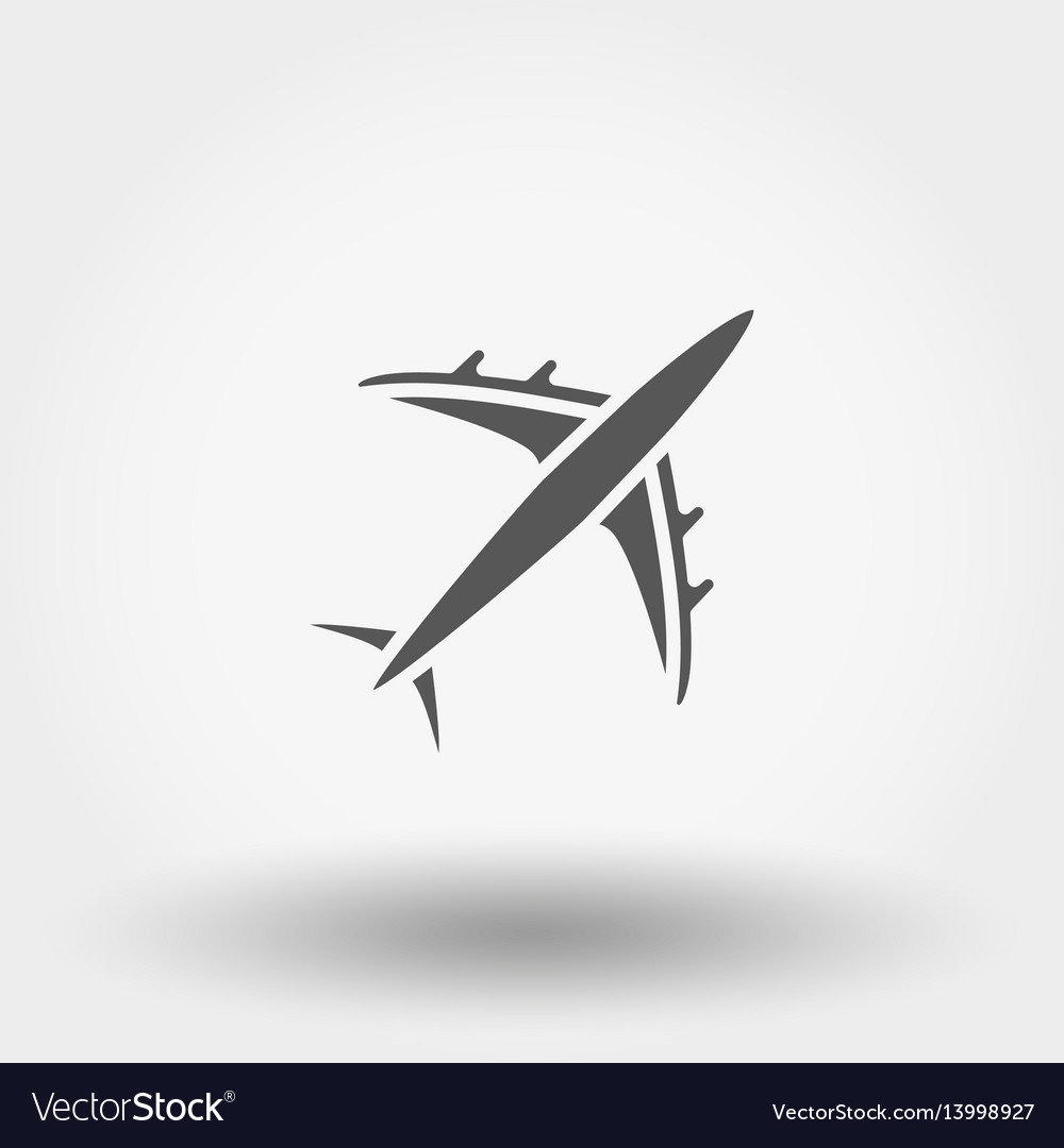 Aircraft icon vector image Aircraft icon