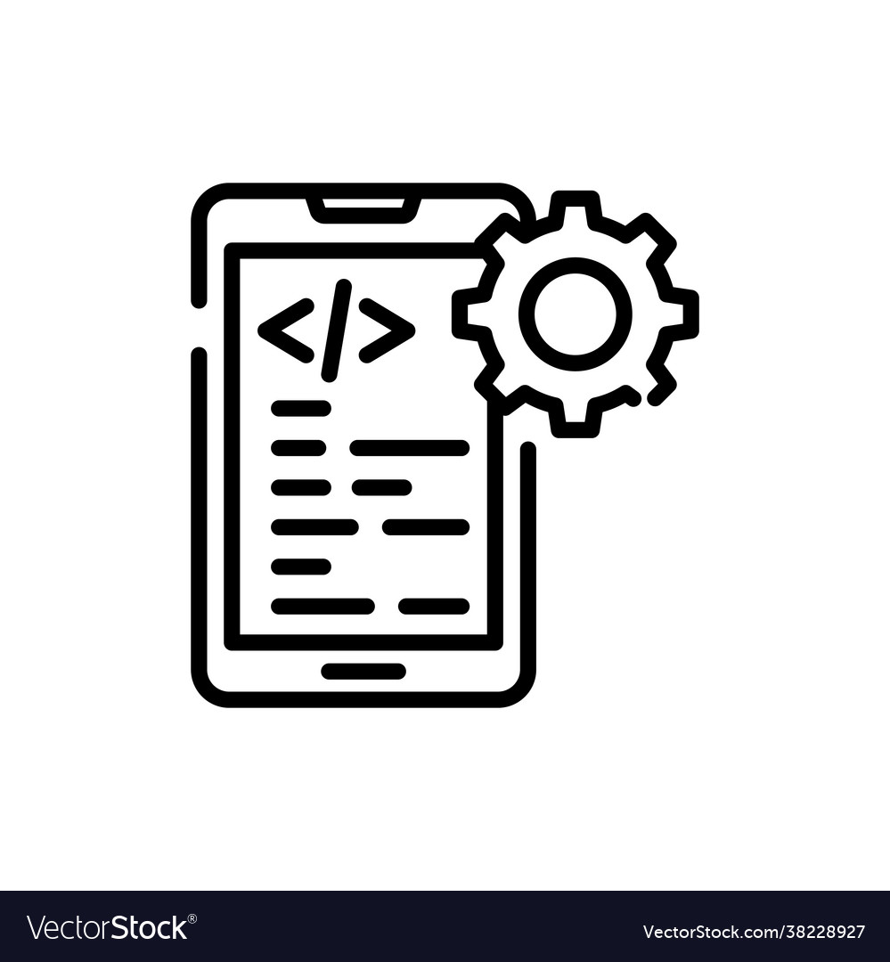 App development style vector image App development style