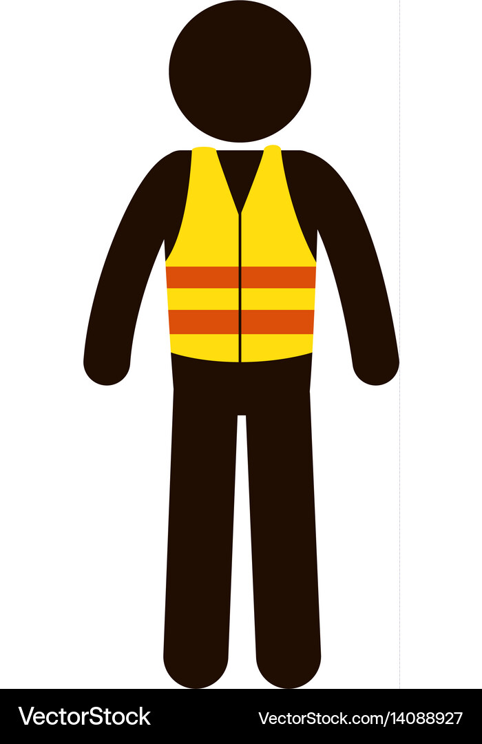 Construction worker avatar character Royalty Free Vector
