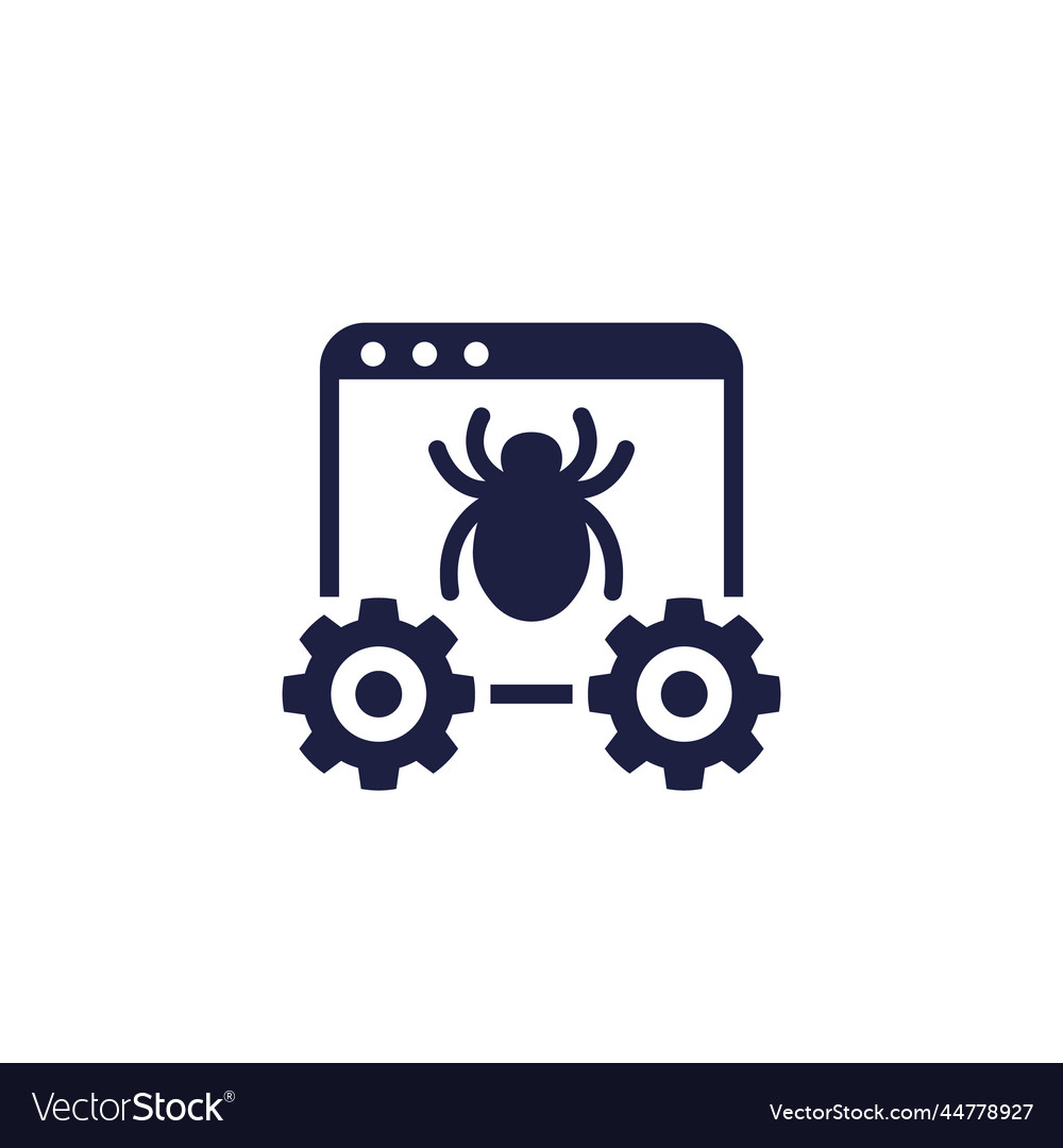 Debugging Suche nach Bugs-Symbol auf weiß