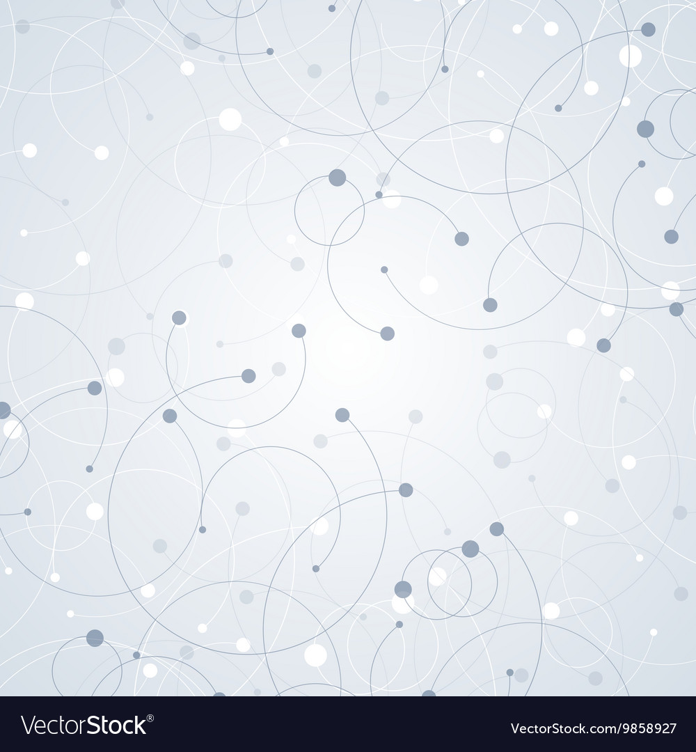 Geometric pattern with connected lines and dots