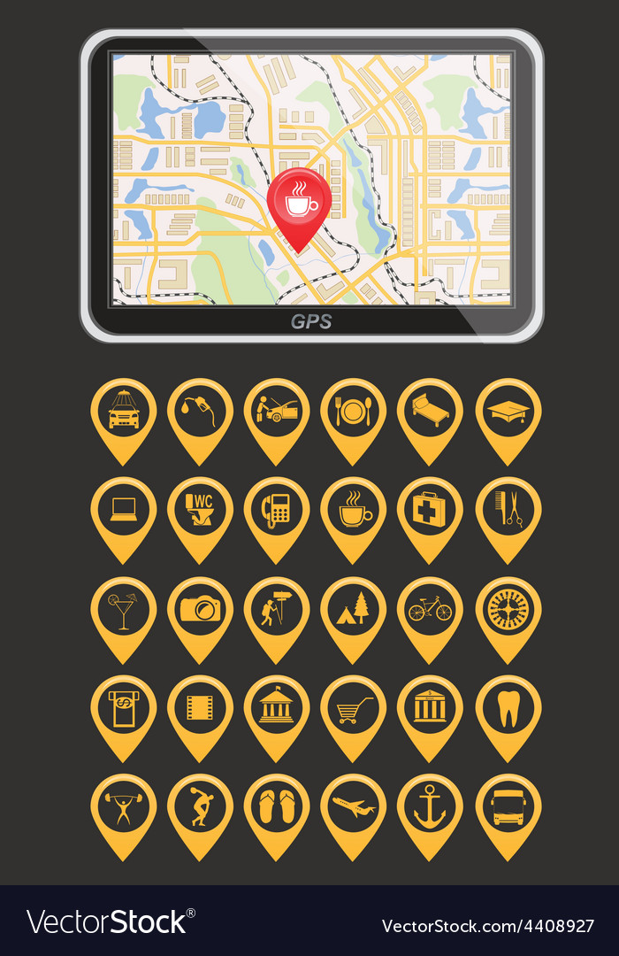 Global positioning system navigation infographic