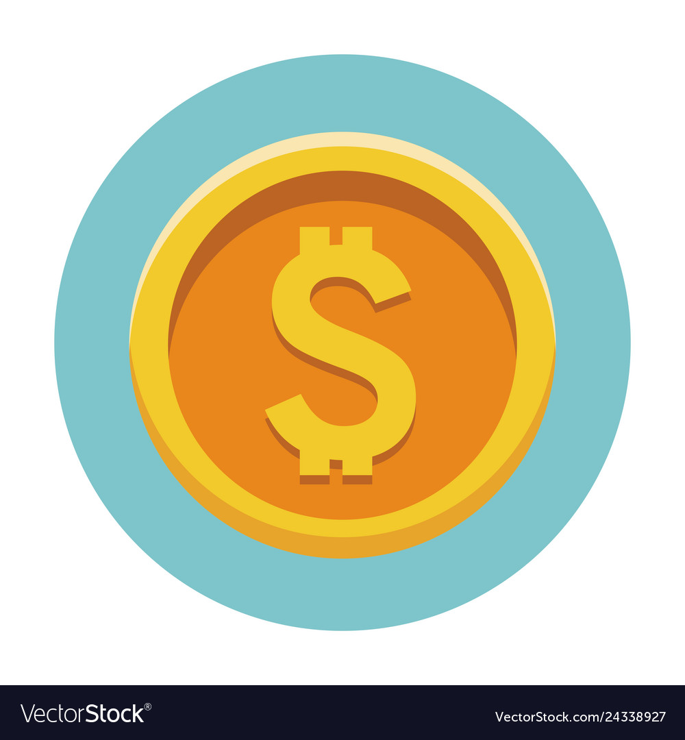 Gold coin business Royalty Free Vector Image - VectorStock