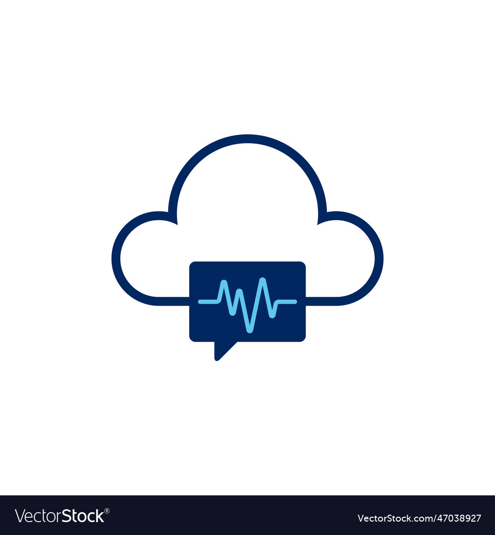 Icon concept of clouds comments or messages vector image Icon concept of clouds comments or messages