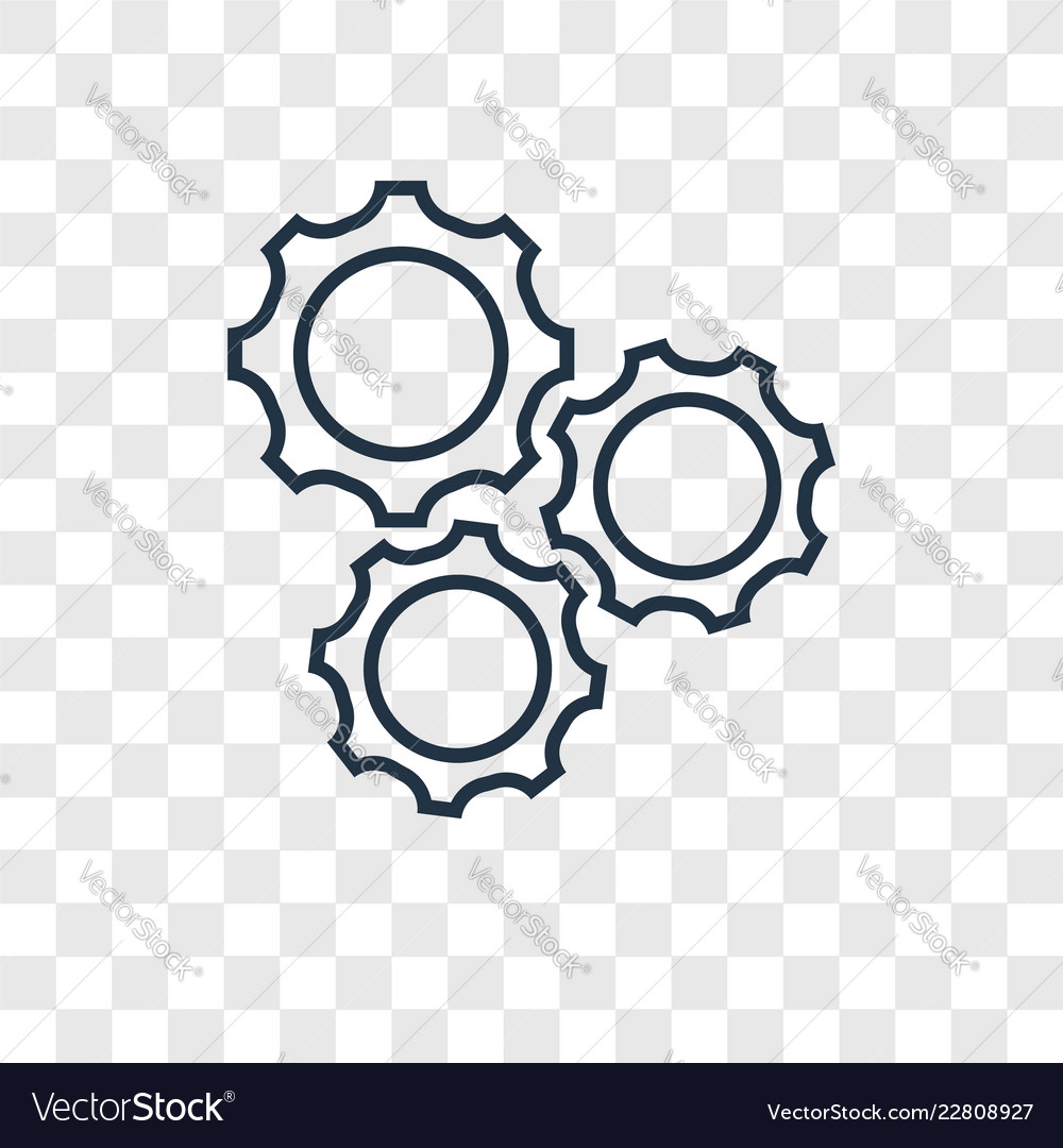 Machine concept linear icon isolated vector image Machine concept linear icon isolated