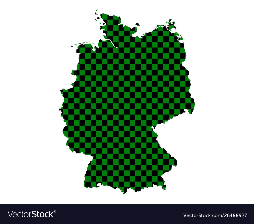 Map germany in checkerboard pattern