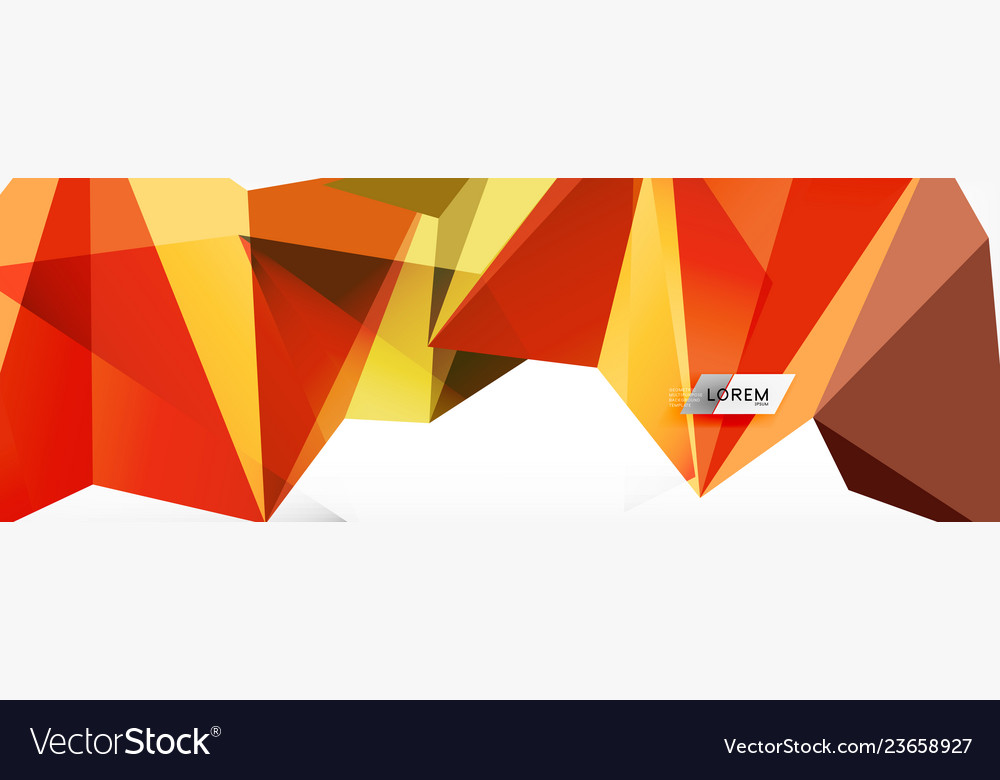Mosaic triangular low poly style abstract vector image Mosaic triangular low poly style abstract