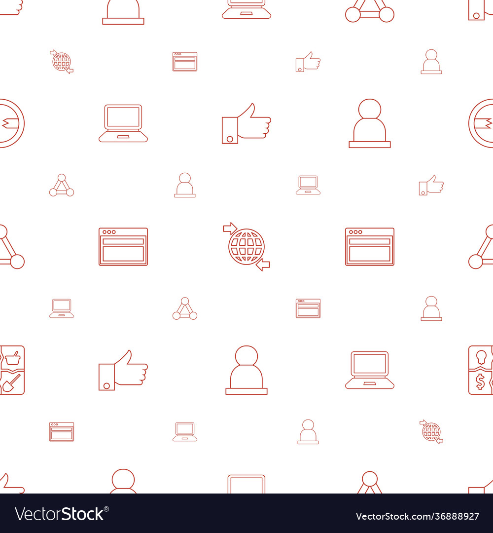 Network icons pattern seamless white background