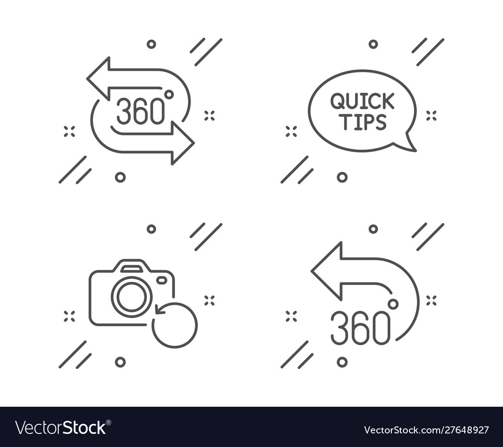 Quickstart guide recovery photo and 360 degree vector image Quickstart guide recovery photo and 360 degree