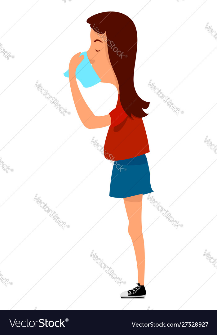 Runny nose on white background Royalty Free Vector Image Runny nose on white background Royalty Free Vector Image