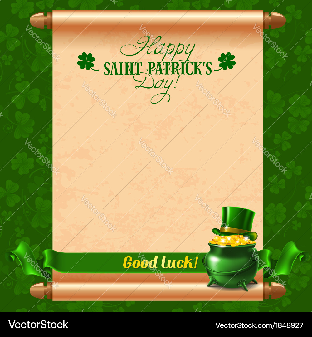 Saint patricks day Royalty Free Vector Image - VectorStock