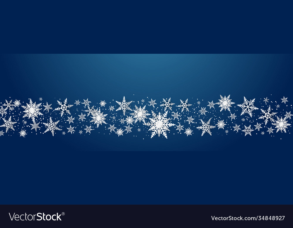 Snowflakes luxury seamless pattern background Vector Image