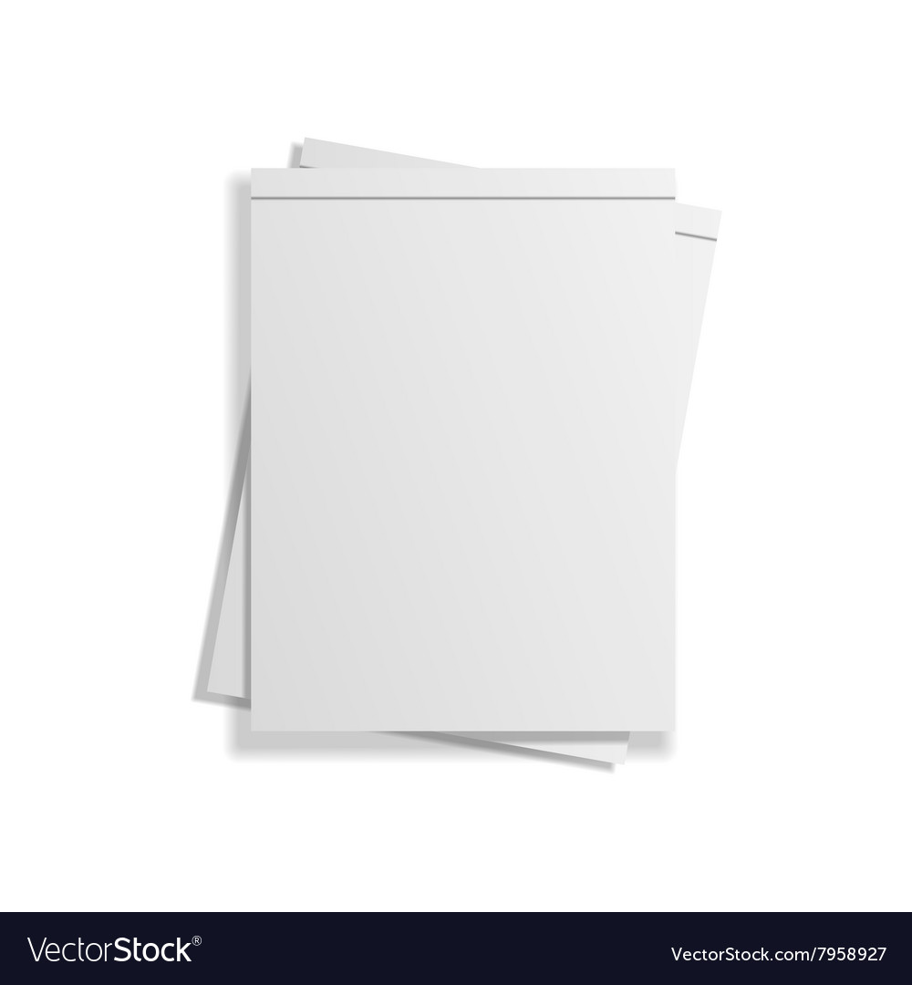 Stack of two empty notepads