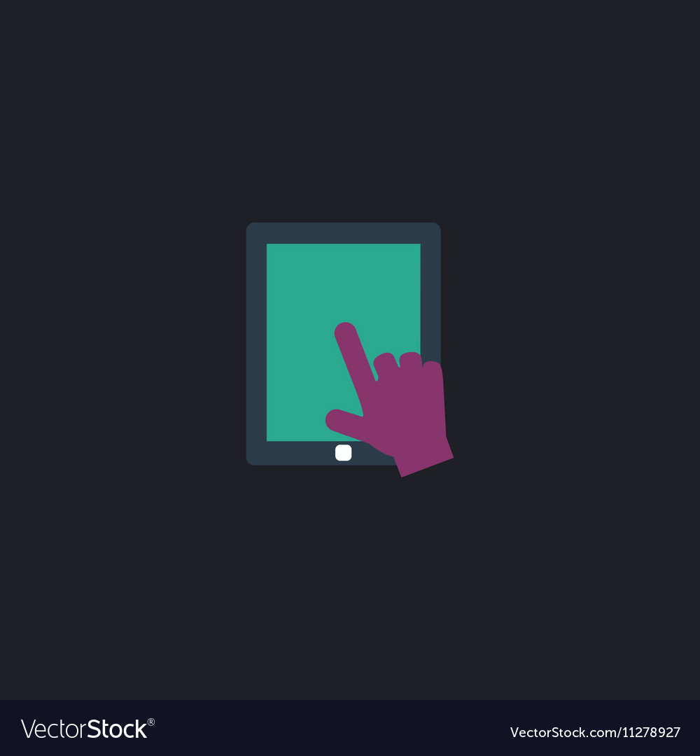 Touch screen computer symbol