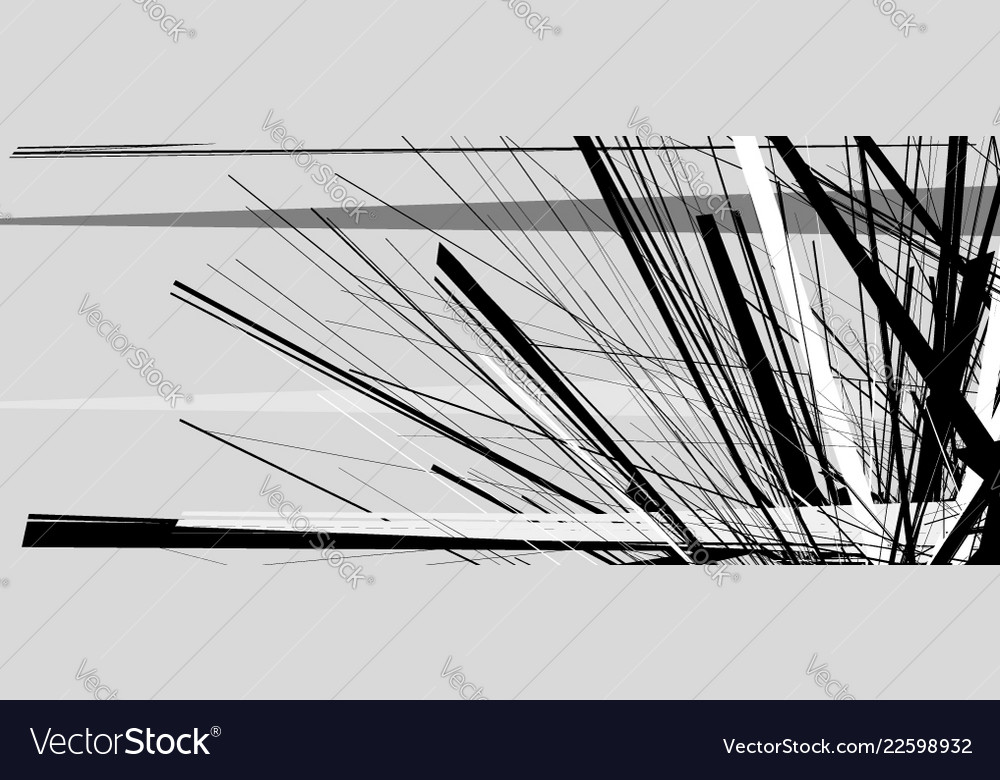 Abstract geometric with random chaotic elements Vector Image Abstract geometric with random chaotic elements