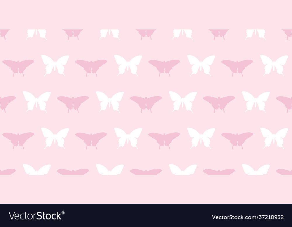 Butterfly silhouette seamless pattern background