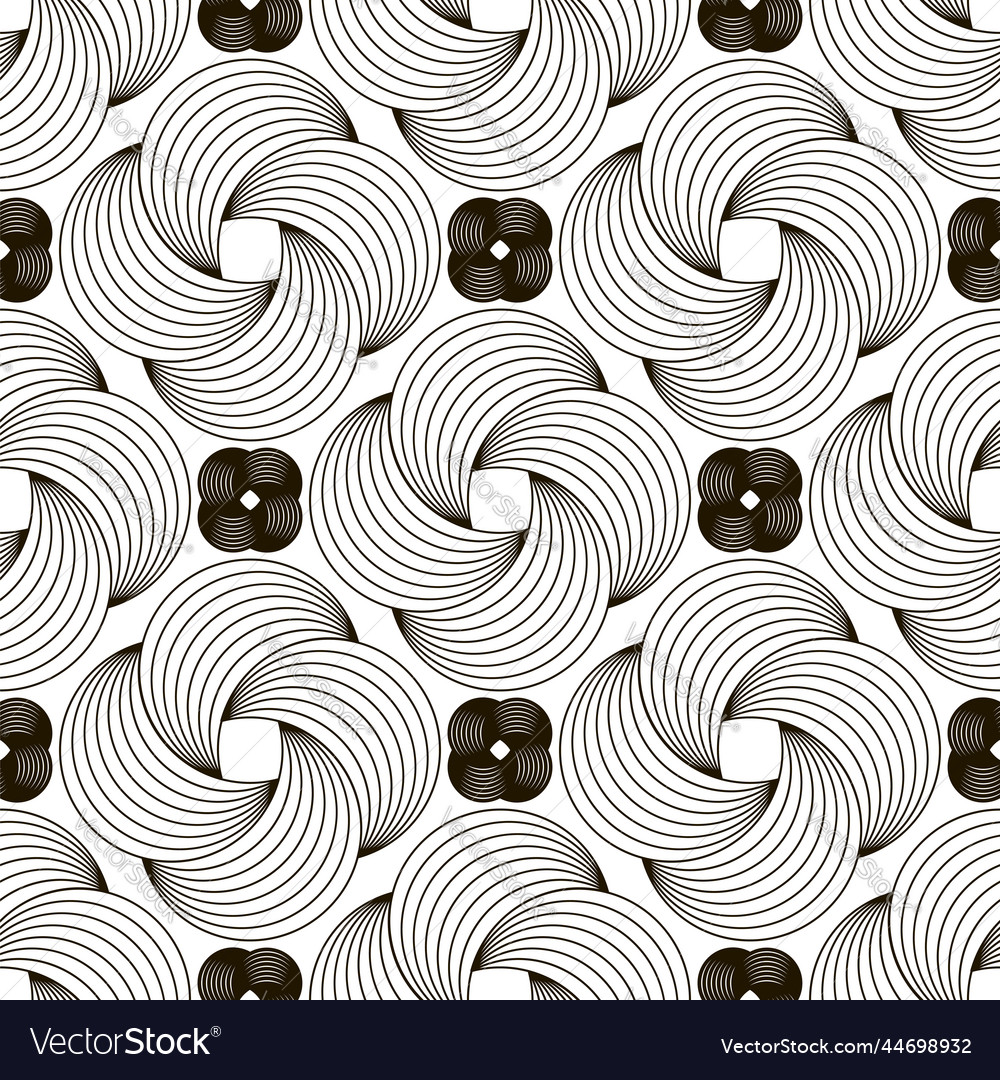 Circle line icon seamless pattern isolated Vector Image Circle line icon seamless pattern isolated