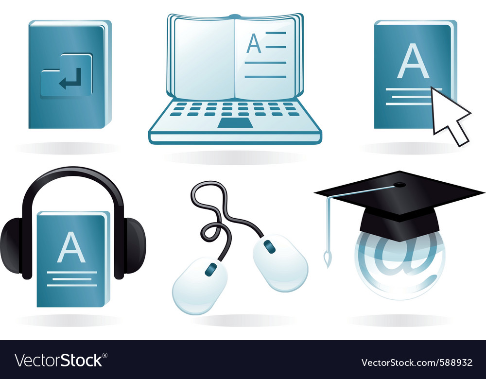 Digital learning Royalty Free Vector Image VectorStock
