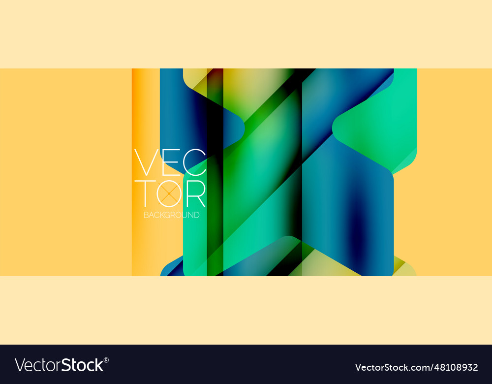 Fluid gradient arrow geometric minimal background vector image Fluid gradient arrow geometric minimal background