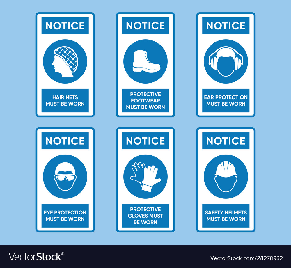 Health And Safety Signs High Quality Royalty Free Vector