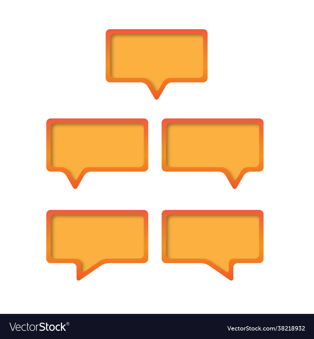 Message design chat box icon ready vector image Message design chat box icon ready