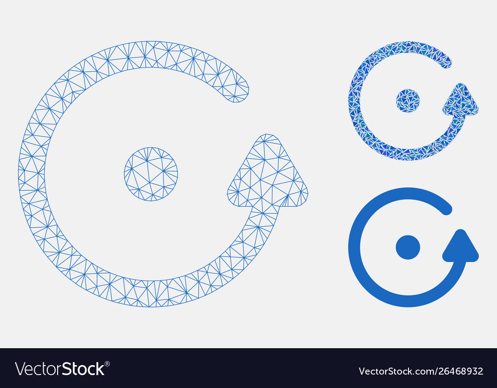 Rotation mesh 2d model and triangle mosaic