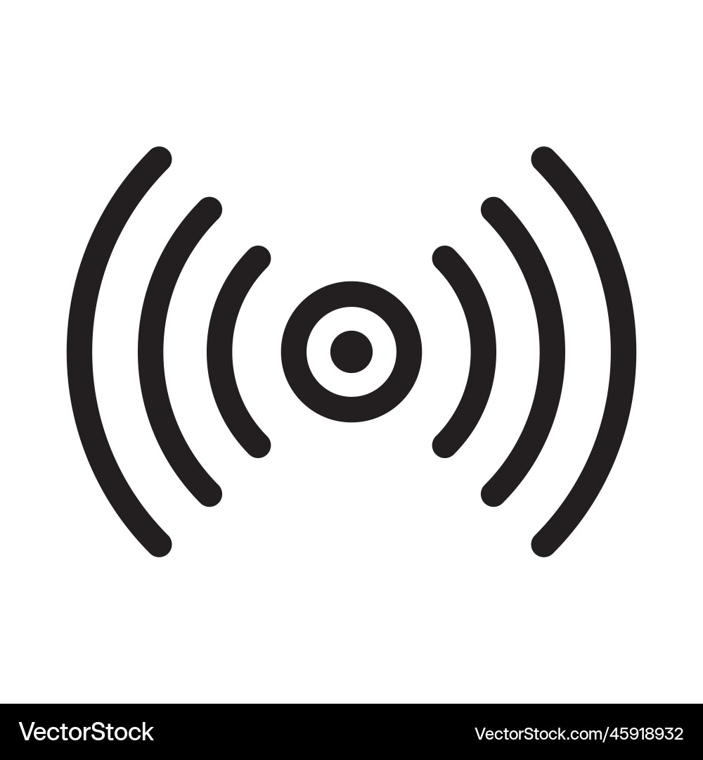 Sensor icon isolated flat design Royalty Free Vector Image