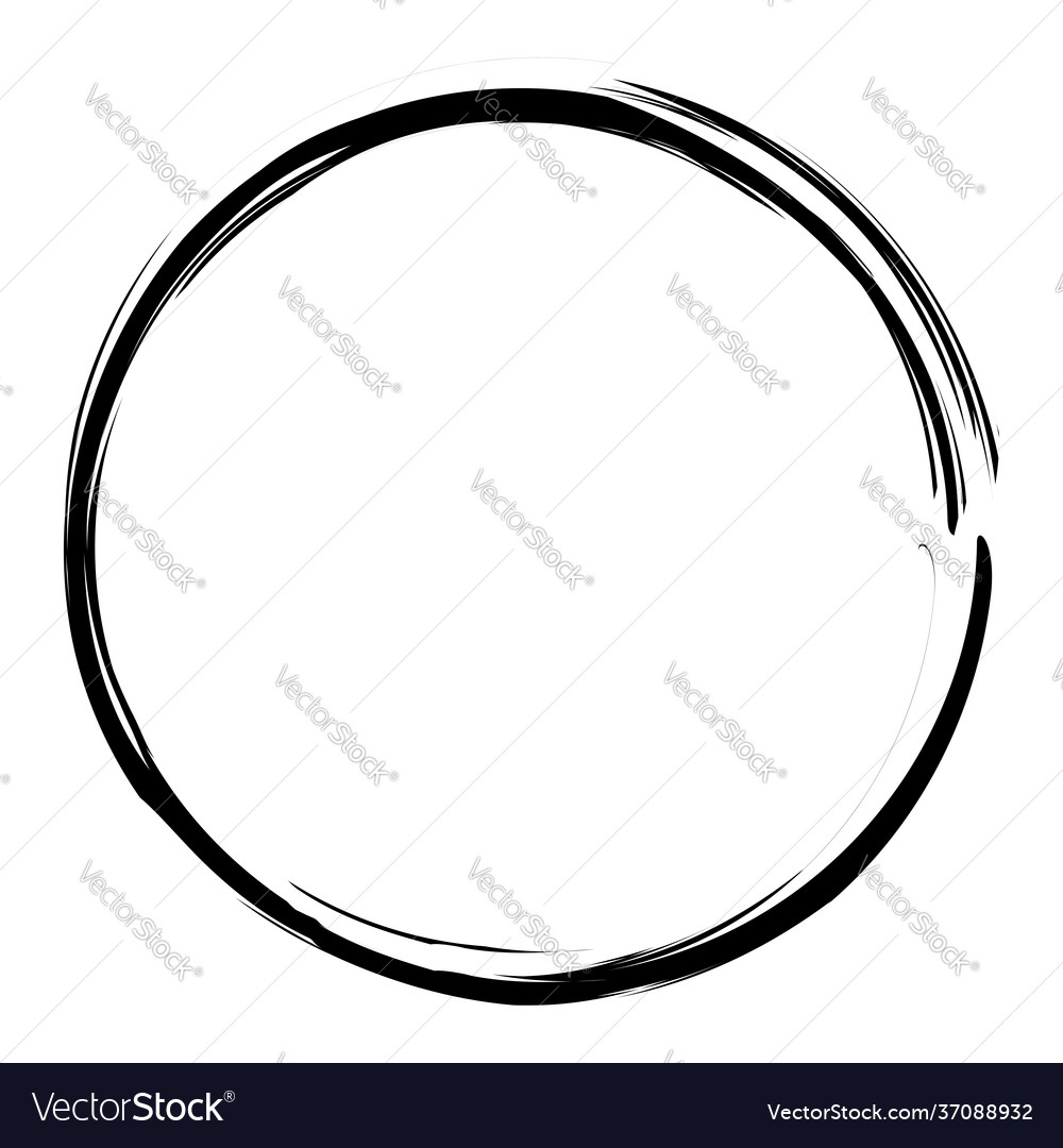 Sketchy scribble grungy circle textured design vector image Sketchy scribble grungy circle textured design