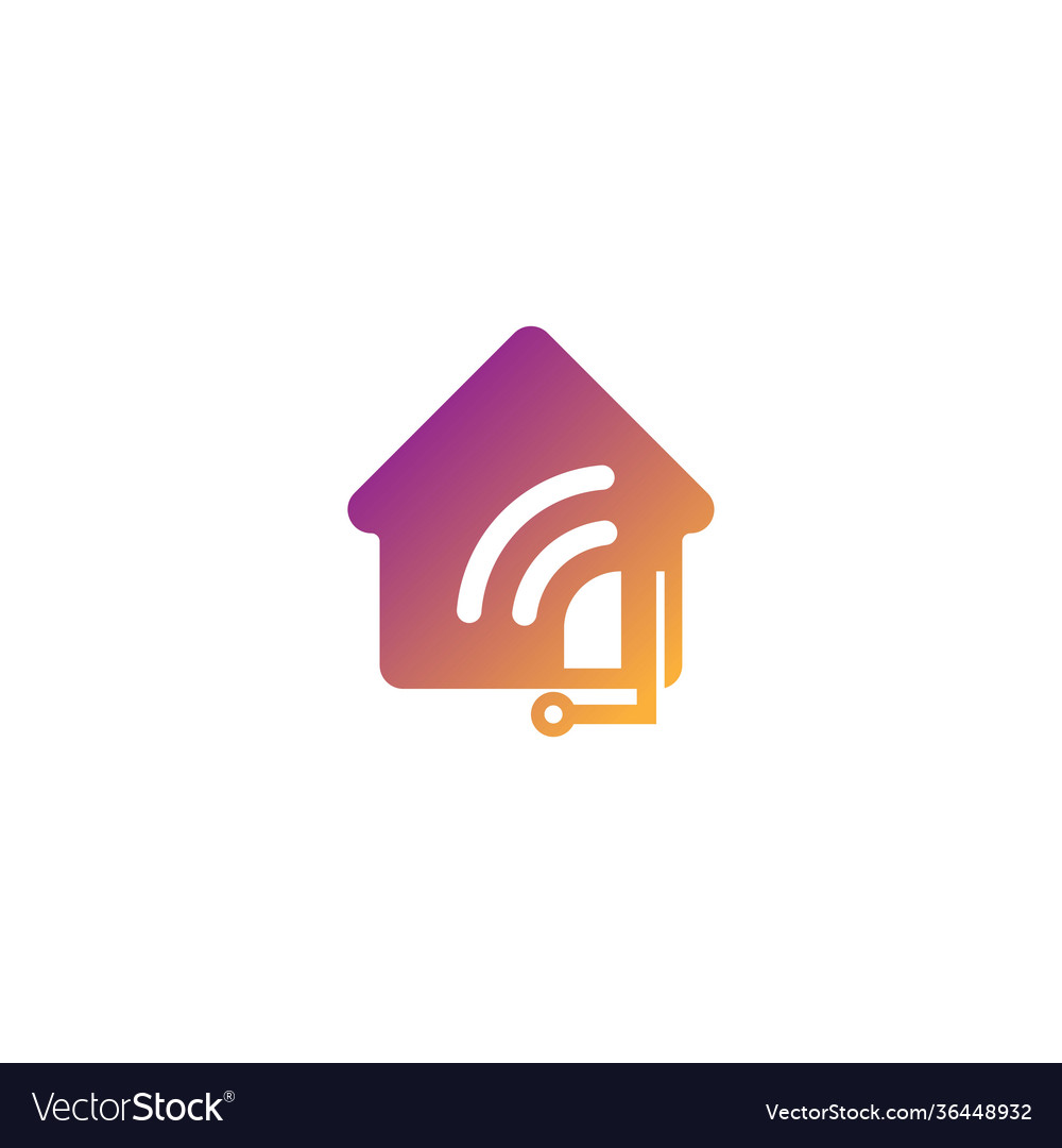 Smart home logo icon design concept template