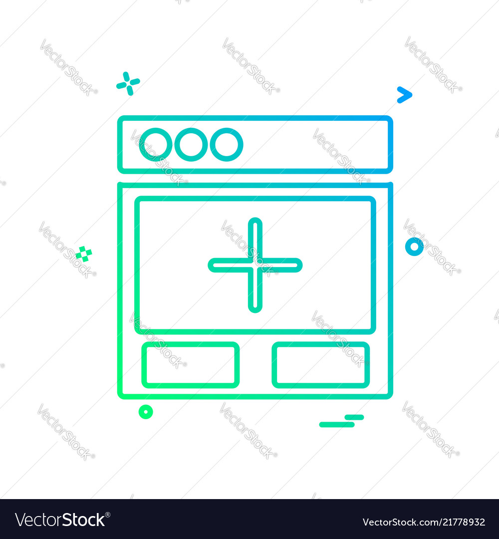Web layouts icon design vector image Web layouts icon design