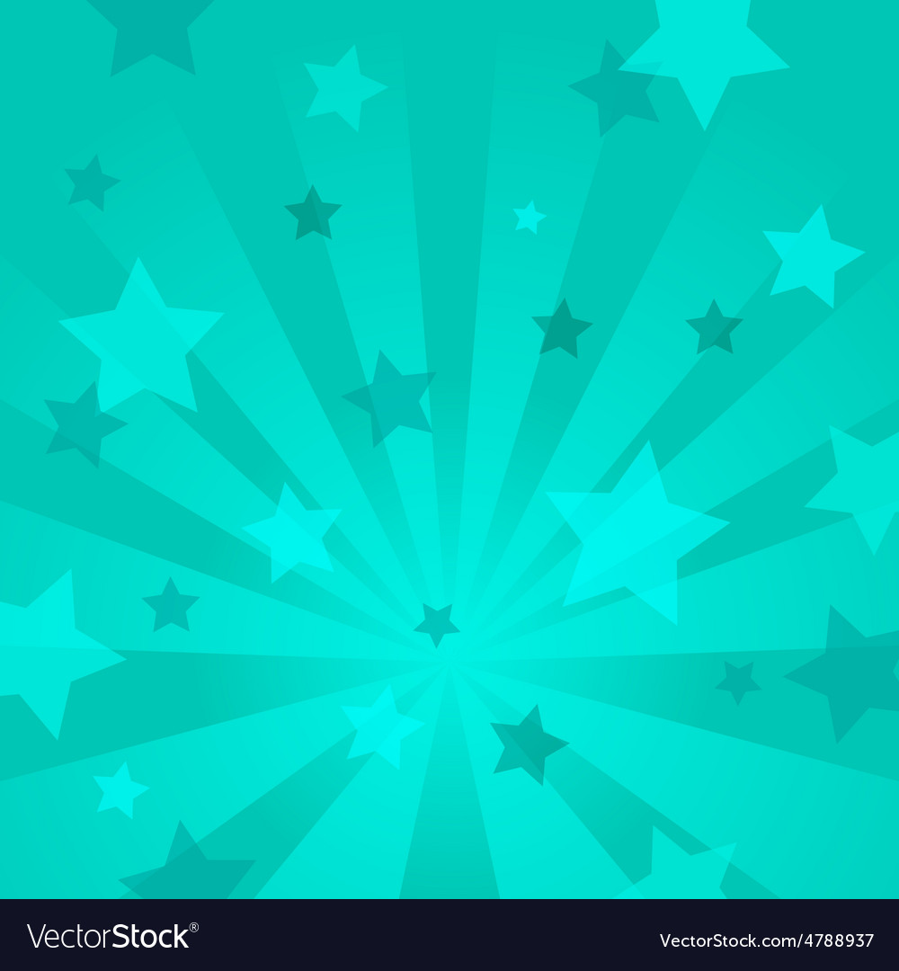 Abstract background with stars and rays