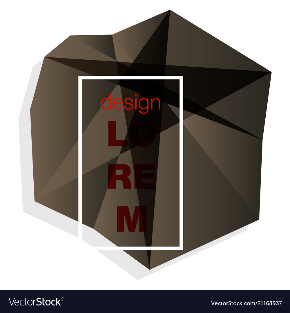 Abstract geometric background with polygons info vector image Abstract geometric background with polygons info