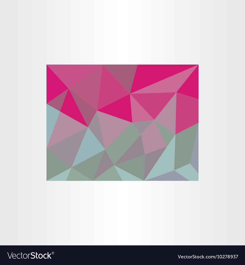 Abstract red green triangle polygon background