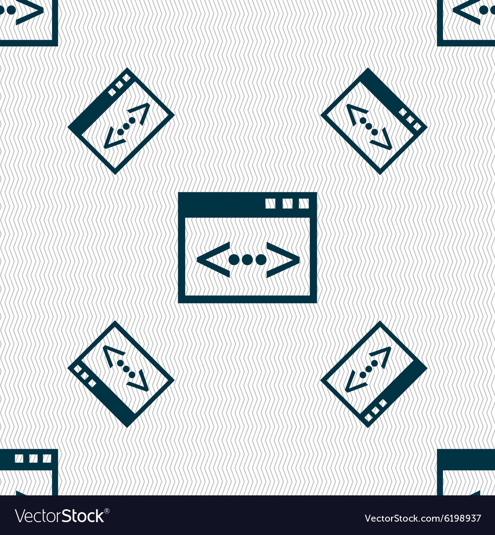 Code Sign Symbol Programmierer Symbol nahtlose Muster