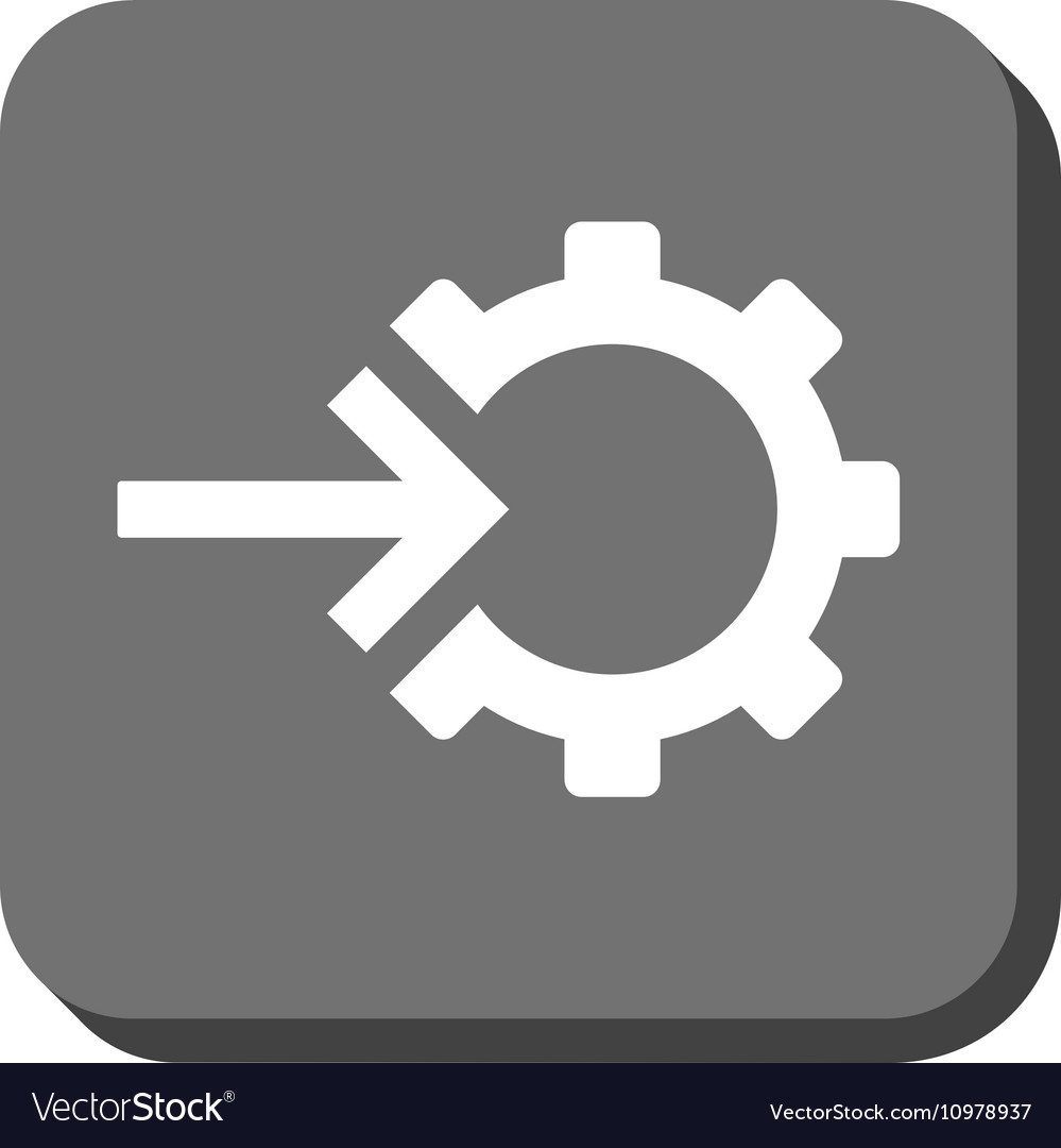Cog integration rounded square icon