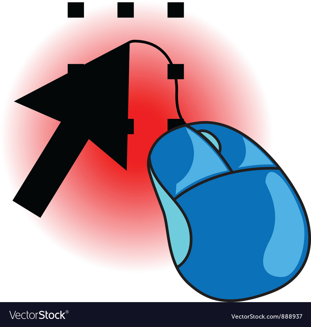 Computer mouse and arrow