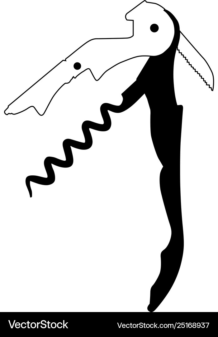 Corkscrew eps Royalty Free Vector Image - VectorStock