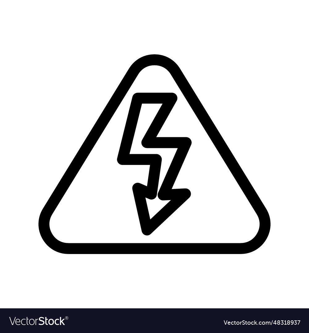 Electricity hazard icon Royalty Free Vector Image