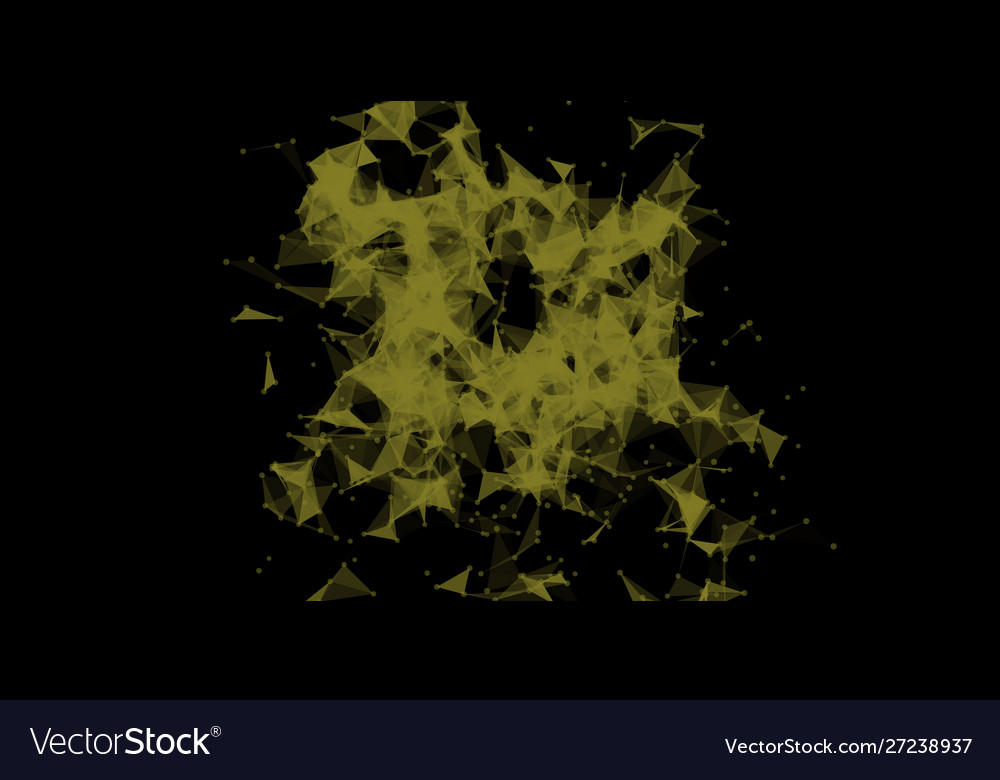 Explosion triangles data stream cloud chaos design