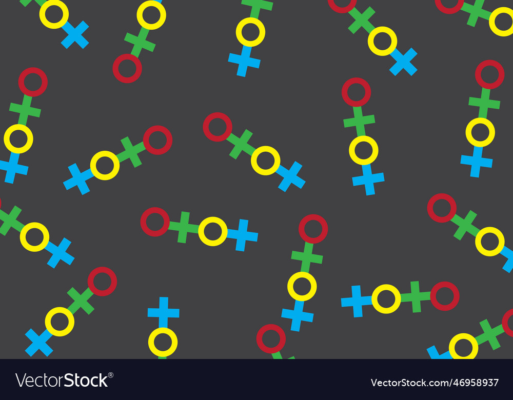 Geometric pattern circle and cross colorful vector image Geometric pattern circle and cross colorful