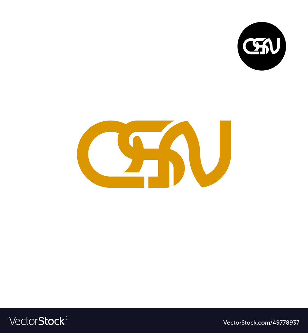 Letter qsn monogram logo design