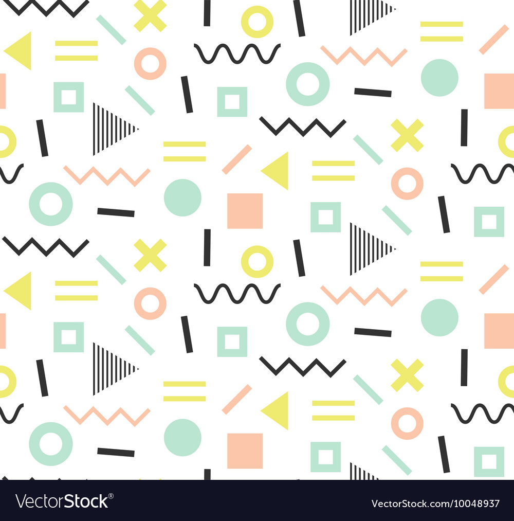 Memphis Style Abstract Pattern