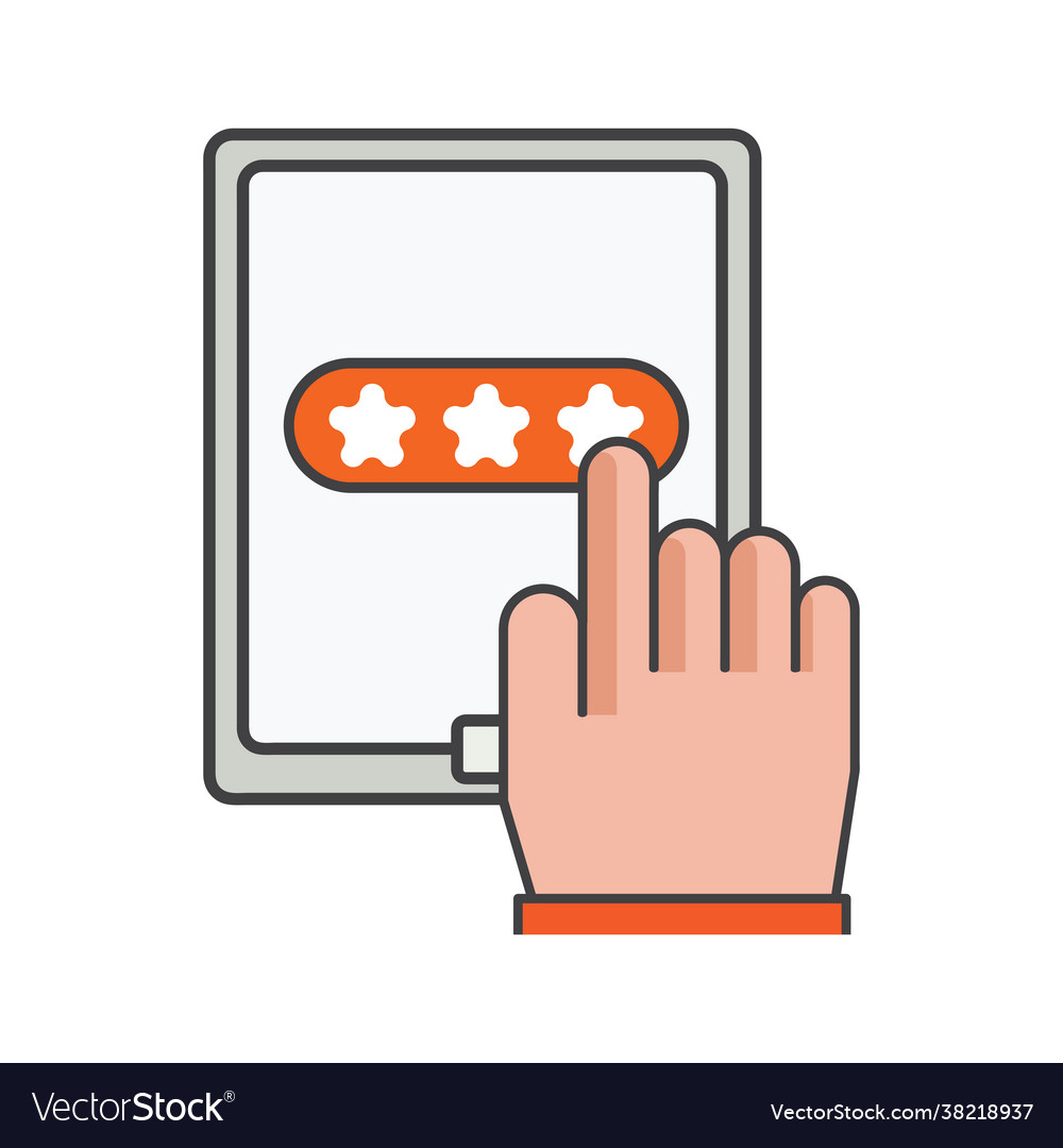 Password Security Icon - Smartphone Click