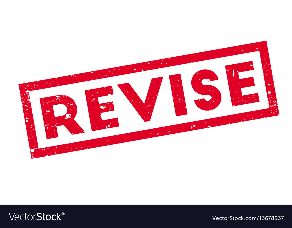  Revise Rubber Stamp Royalty Free Vector Image VectorStock