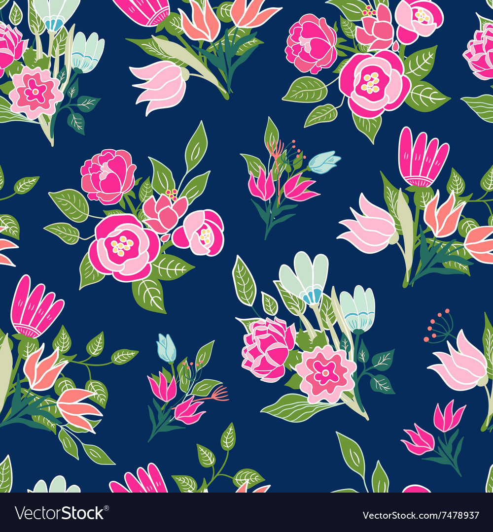 Seamless floral pattern background