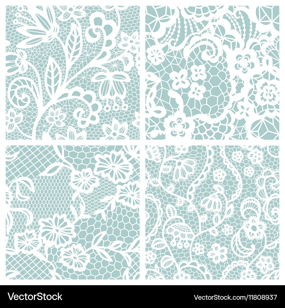 Set lacy patterns Royalty Free Vector Image - VectorStock