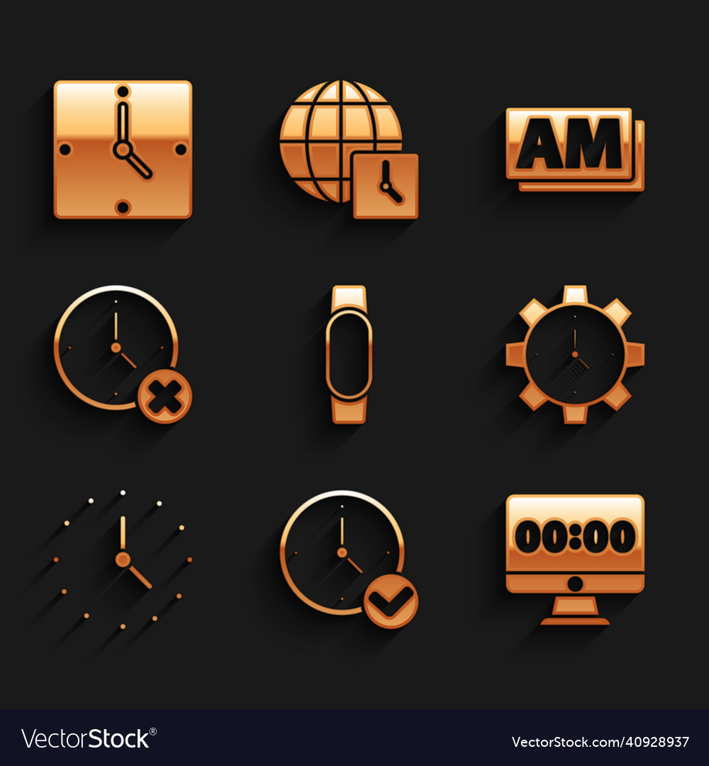Set smartwatch clock on monitor time management
