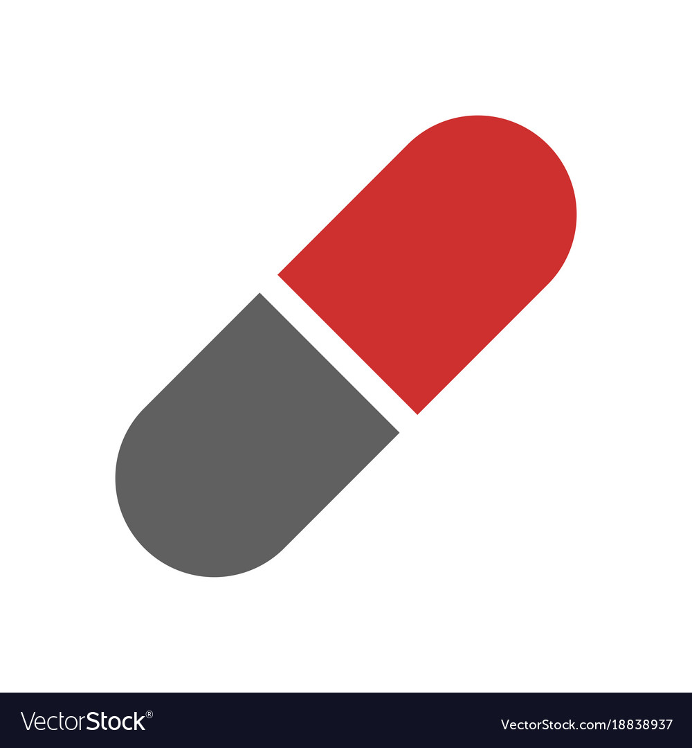 Simple capsule medicine symbol