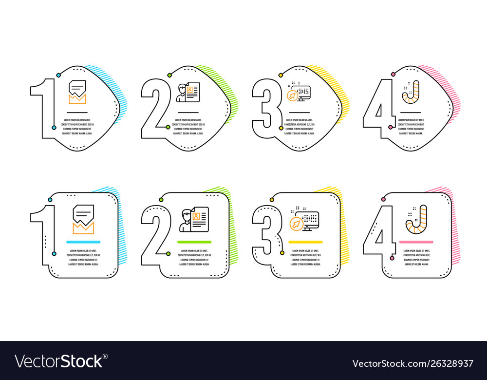 Web system corrupted file and job interview icons vector image Web system corrupted file and job interview icons