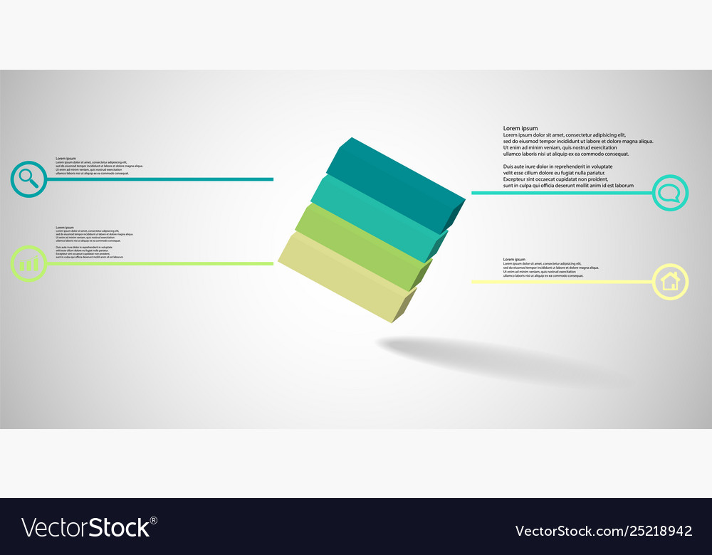 3d infographic template with embossed